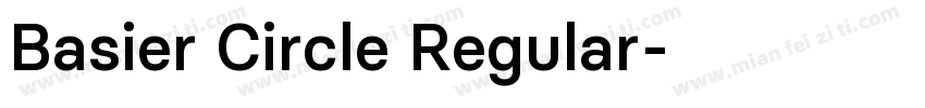 Basier Circle Regular字体转换